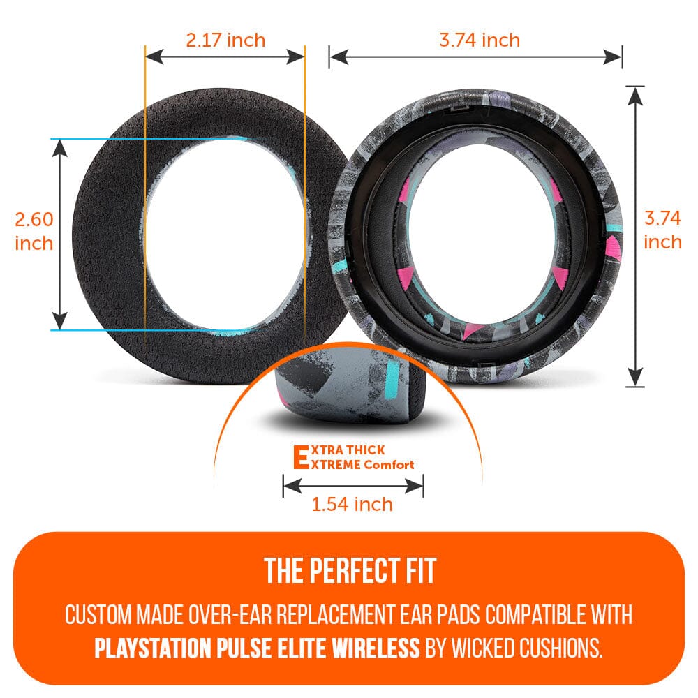 Apos Audio Wicked Cushions Cooling Gel Ear Pads PlayStation Pulse Elite Cooling Gel Earpads - WC FreeZe Pulse Elite