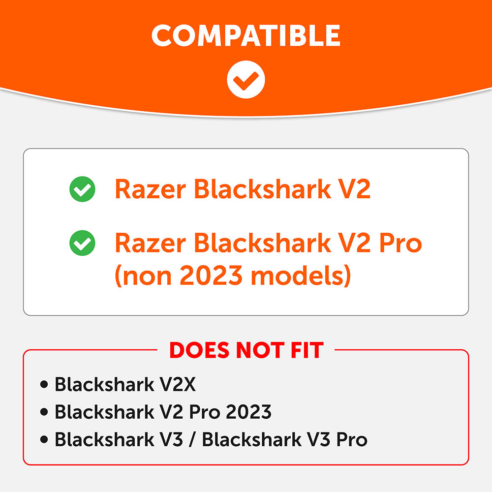 Apos Audio Wicked Cushions Cooling Gel Ear Pads Razer Blackshark V2 Pro Earpads - WC FreeZe Cooling Gel (PRE 2023 model)