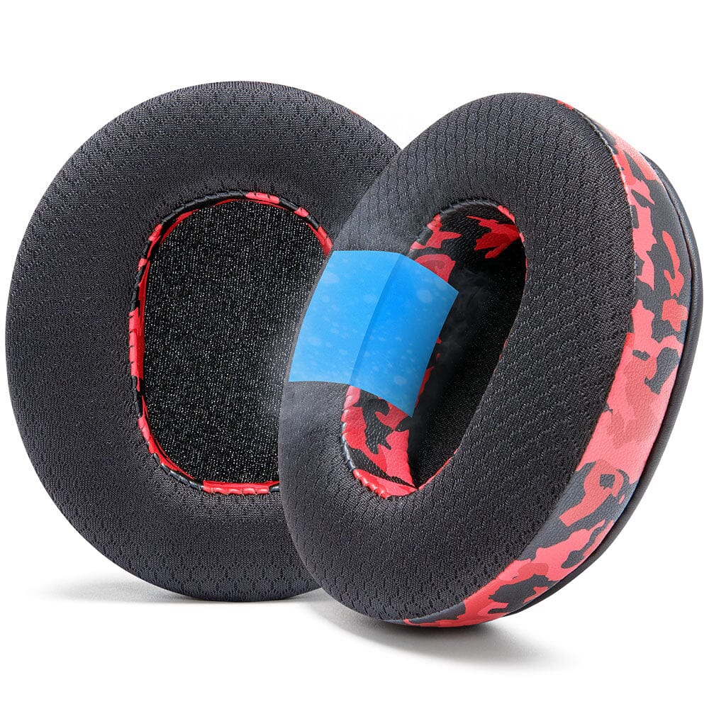 Apos Audio Wicked Cushions Cooling Gel Ear Pads Razer Kraken V3, V3 Pro, V4 & V4 Pro Earpads - WC FreeZe Cooling Gel Red Camo