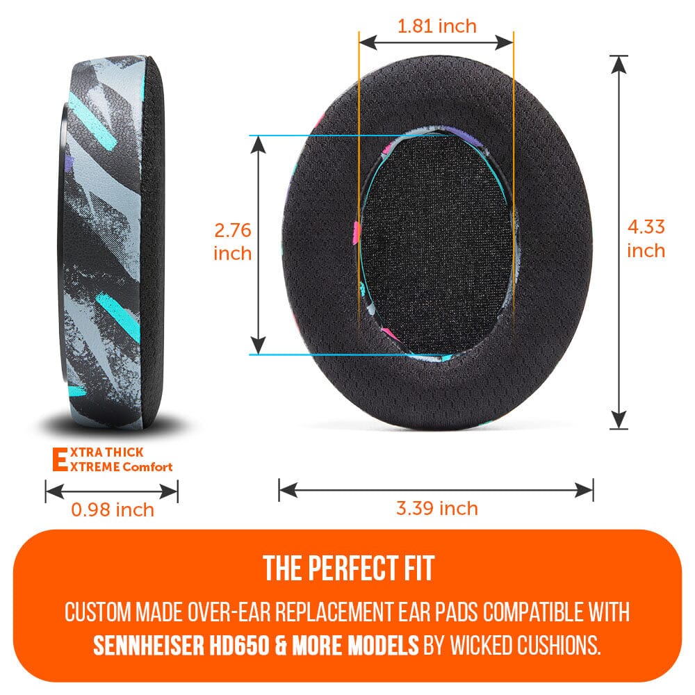 Apos Audio Wicked Cushions Cooling Gel Ear Pads Sennheiser HD6XX & HD600 Gel Earpads - WC FreeZe HD