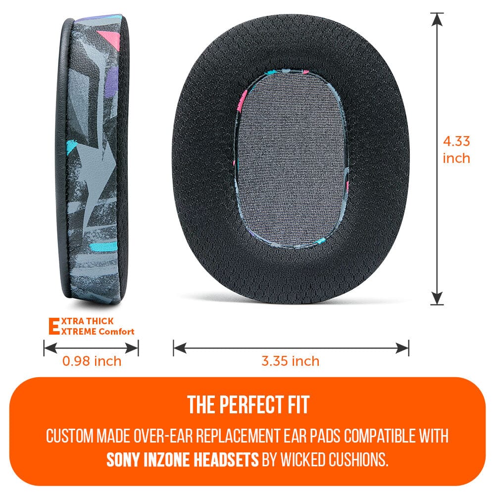 Apos Audio Wicked Cushions Cooling Gel Ear Pads Sony Inzone H9 Earpads - WC FreeZe Cooling Gel
