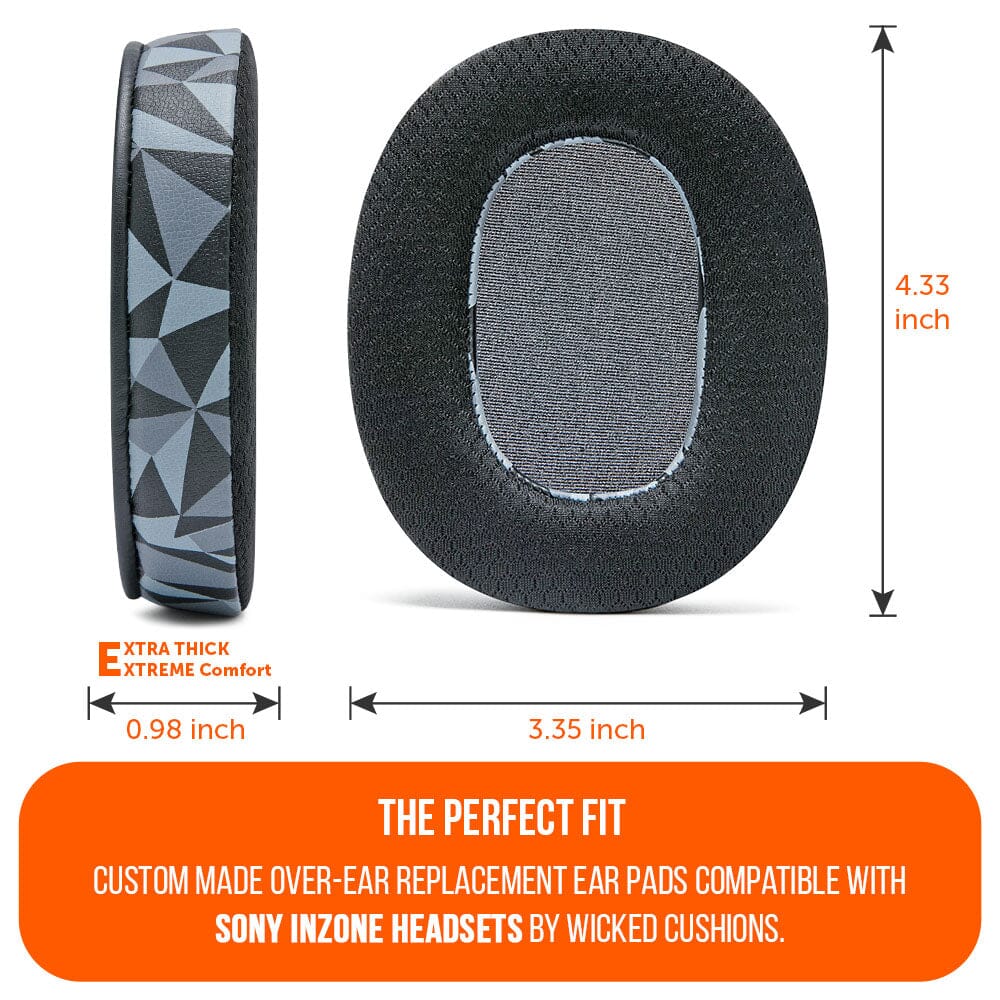 Apos Audio Wicked Cushions Cooling Gel Ear Pads Sony Inzone H9 Earpads - WC FreeZe Cooling Gel