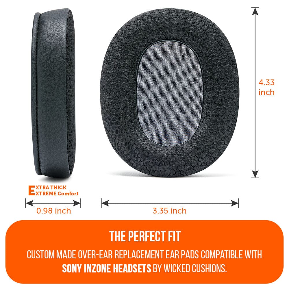 Apos Audio Wicked Cushions Cooling Gel Ear Pads Sony Inzone H9 Earpads - WC FreeZe Cooling Gel