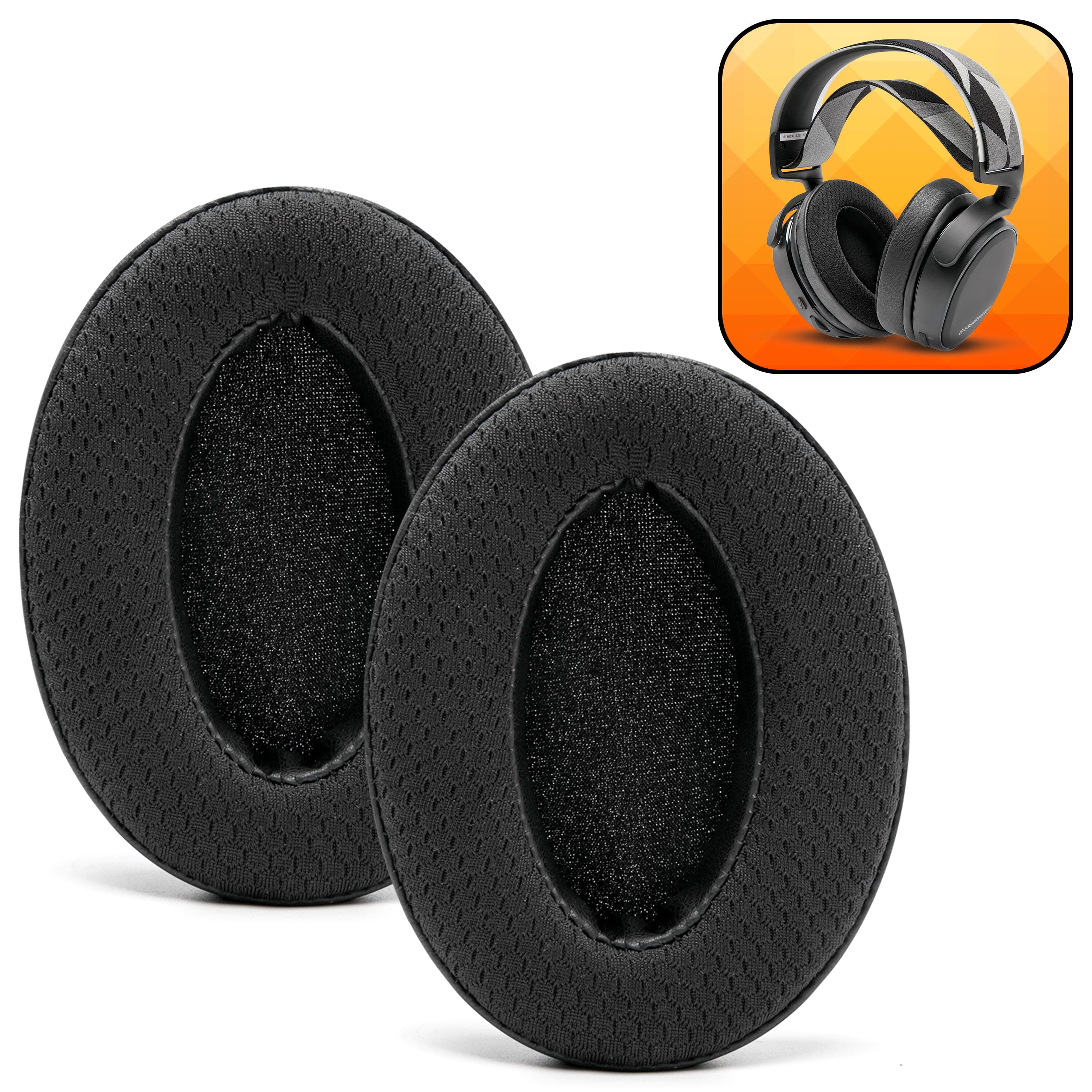 Apos Audio Wicked Cushions Cooling Gel Ear Pads WC FreeZe - Hybrid Cooling Gel Infused Ear Pads for ATH M50X Black