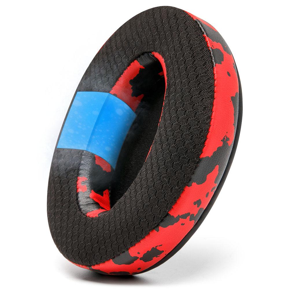 Apos Audio Wicked Cushions Cooling Gel Ear Pads WC FreeZe - Hybrid Cooling Gel Infused Gaming Earpads Red Camo