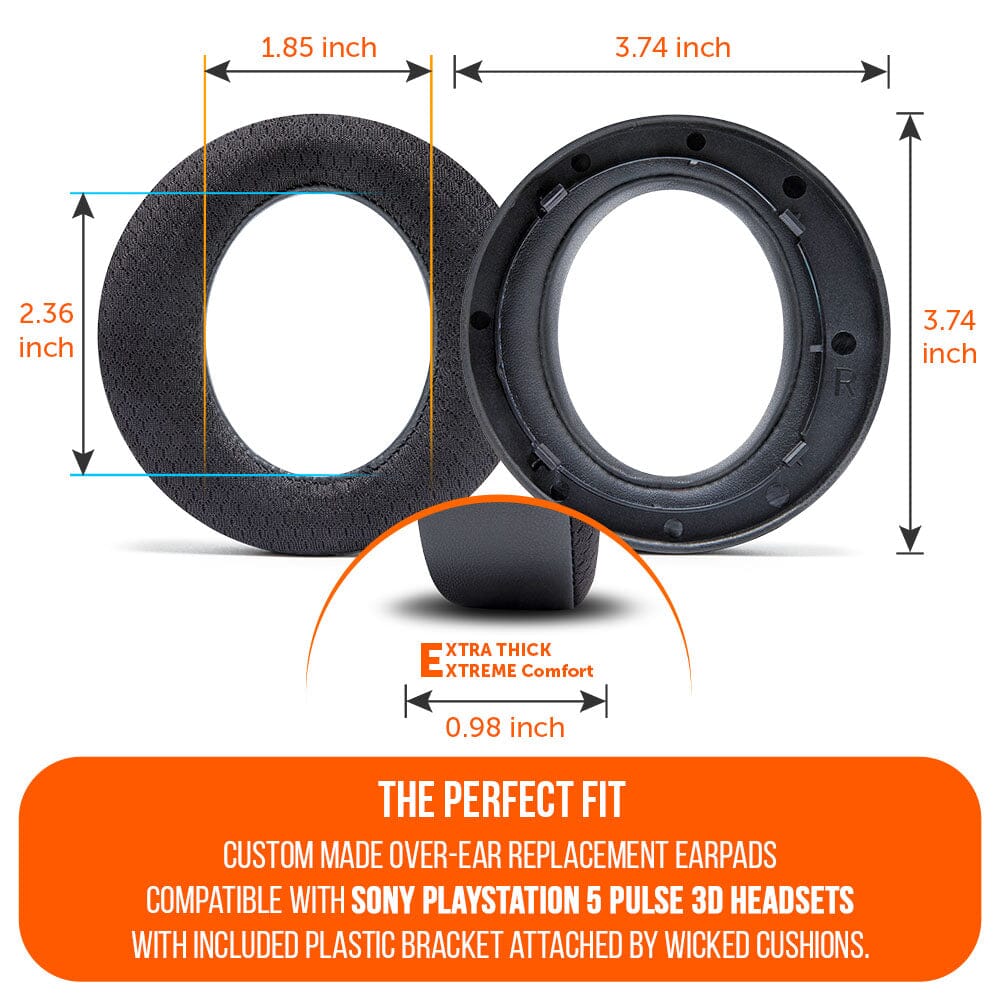 Apos Audio Wicked Cushions Cooling Gel Ear Pads WC FreeZe Pulse 3D - Cooling Gel Earpads For PS5 Pulse 3D Headset