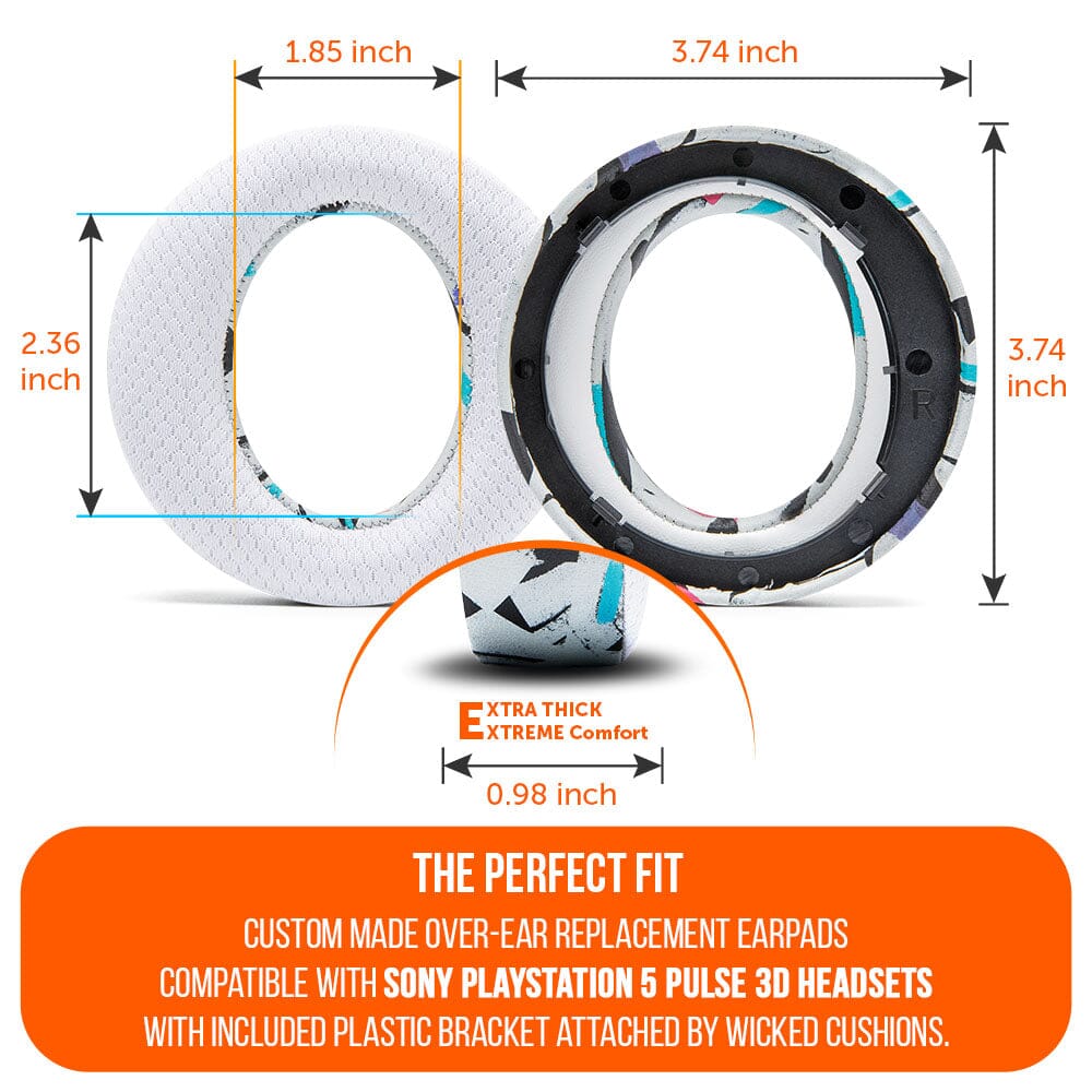 Apos Audio Wicked Cushions Cooling Gel Ear Pads WC FreeZe Pulse 3D - Cooling Gel Earpads For PS5 Pulse 3D Headset