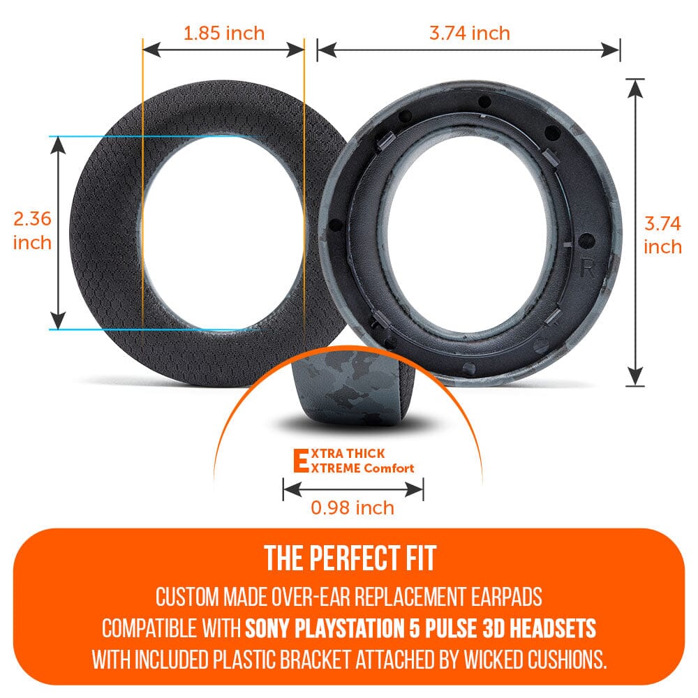 Apos Audio Wicked Cushions Cooling Gel Ear Pads WC FreeZe Pulse 3D - Cooling Gel Earpads For PS5 Pulse 3D Headset