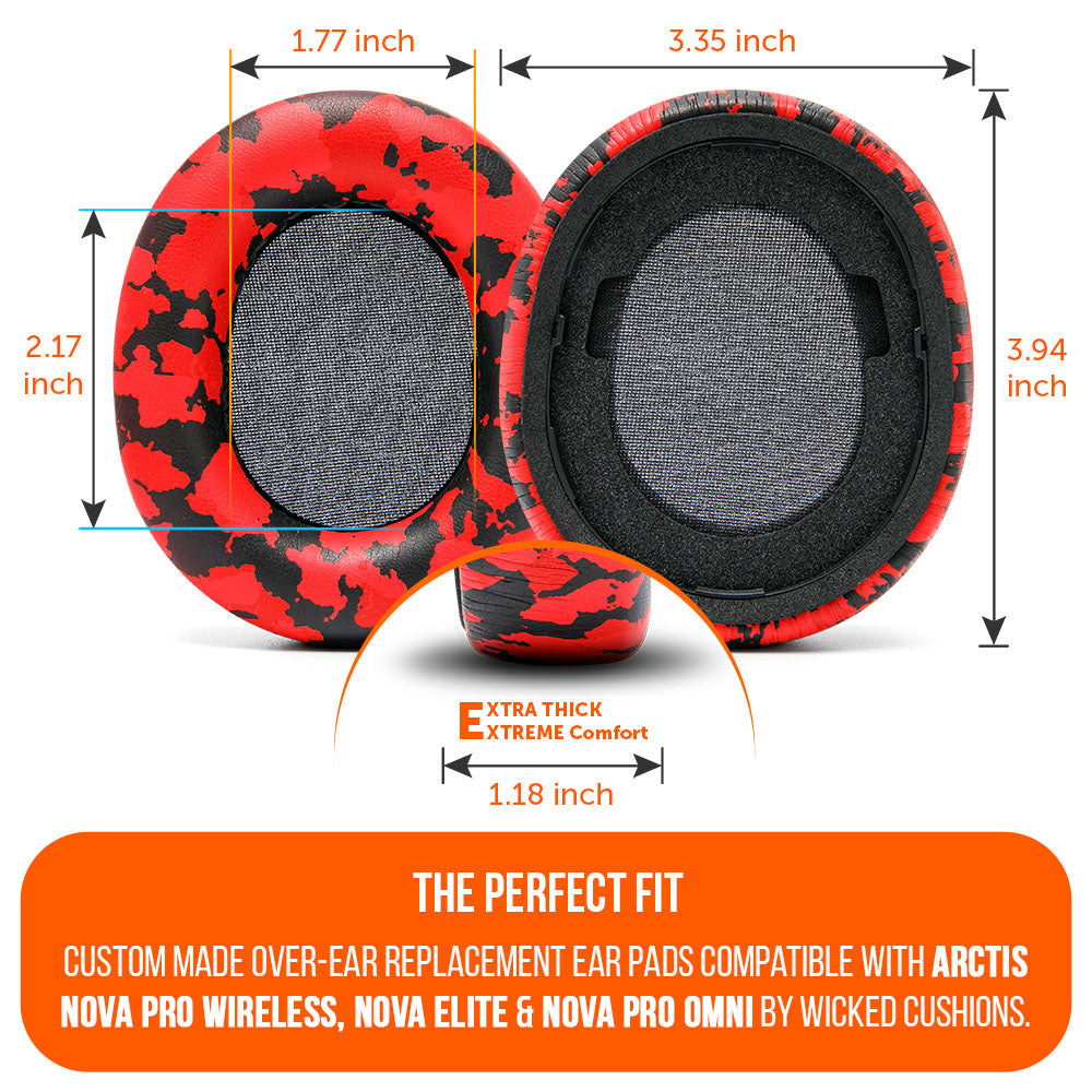 Apos Audio Wicked Cushions Ear Pads Arctis Nova Pro Wireless, Nova Elite & Nova Pro Omni Earpads - WC PadZ Nova Pro Wireless