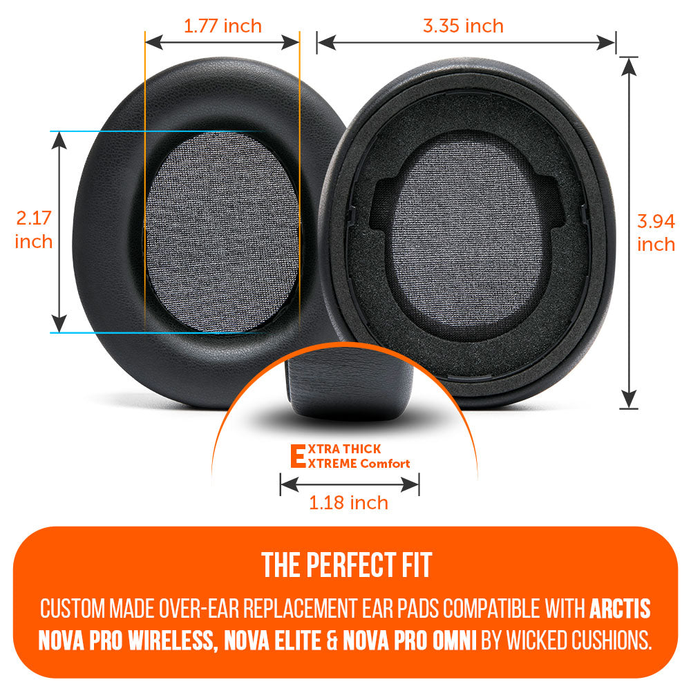 Apos Audio Wicked Cushions Ear Pads Arctis Nova Pro Wireless, Nova Elite & Nova Pro Omni Earpads - WC PadZ Nova Pro Wireless