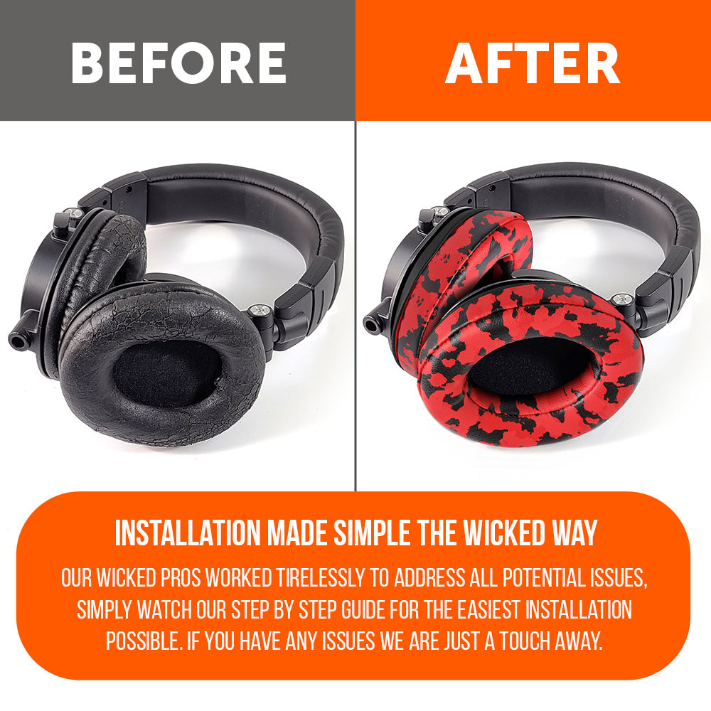 Apos Audio Wicked Cushions Ear Pads ATH M50X Earpads
