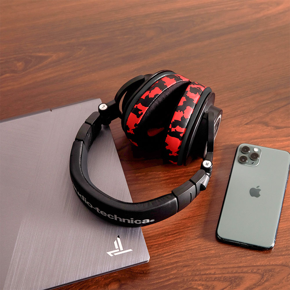 Apos Audio Wicked Cushions Ear Pads ATH M50X Earpads - Velour Hybrid