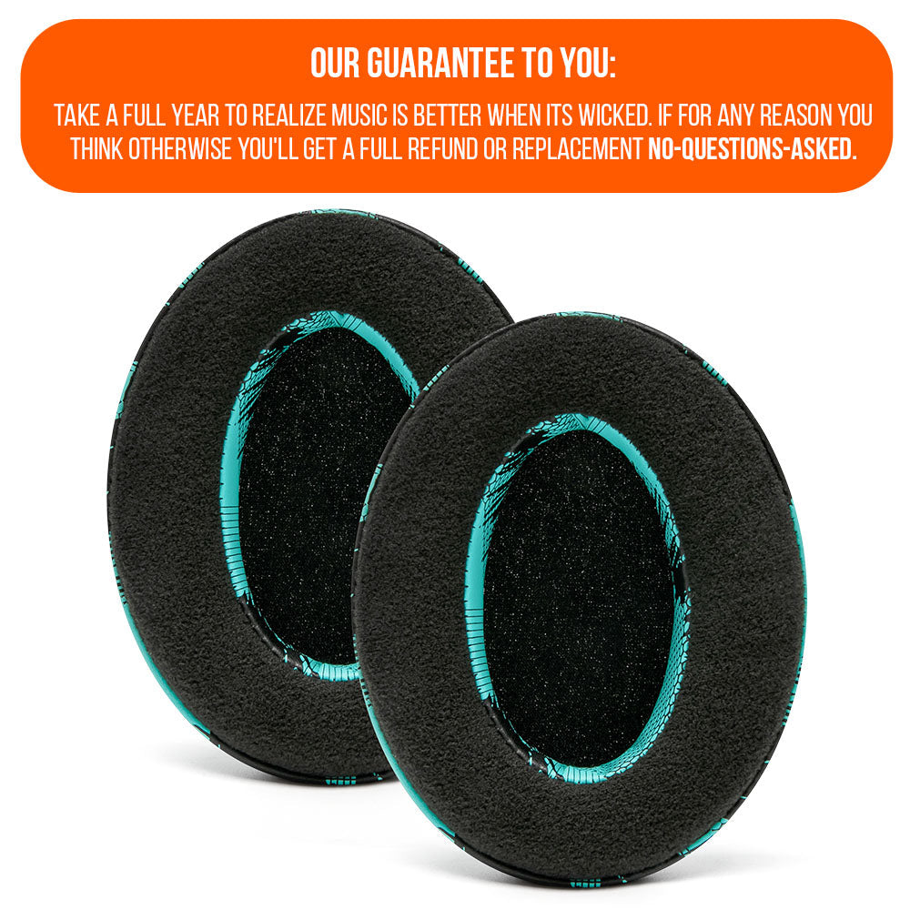 Apos Audio Wicked Cushions Ear Pads ATH M50X Earpads - Velour Hybrid