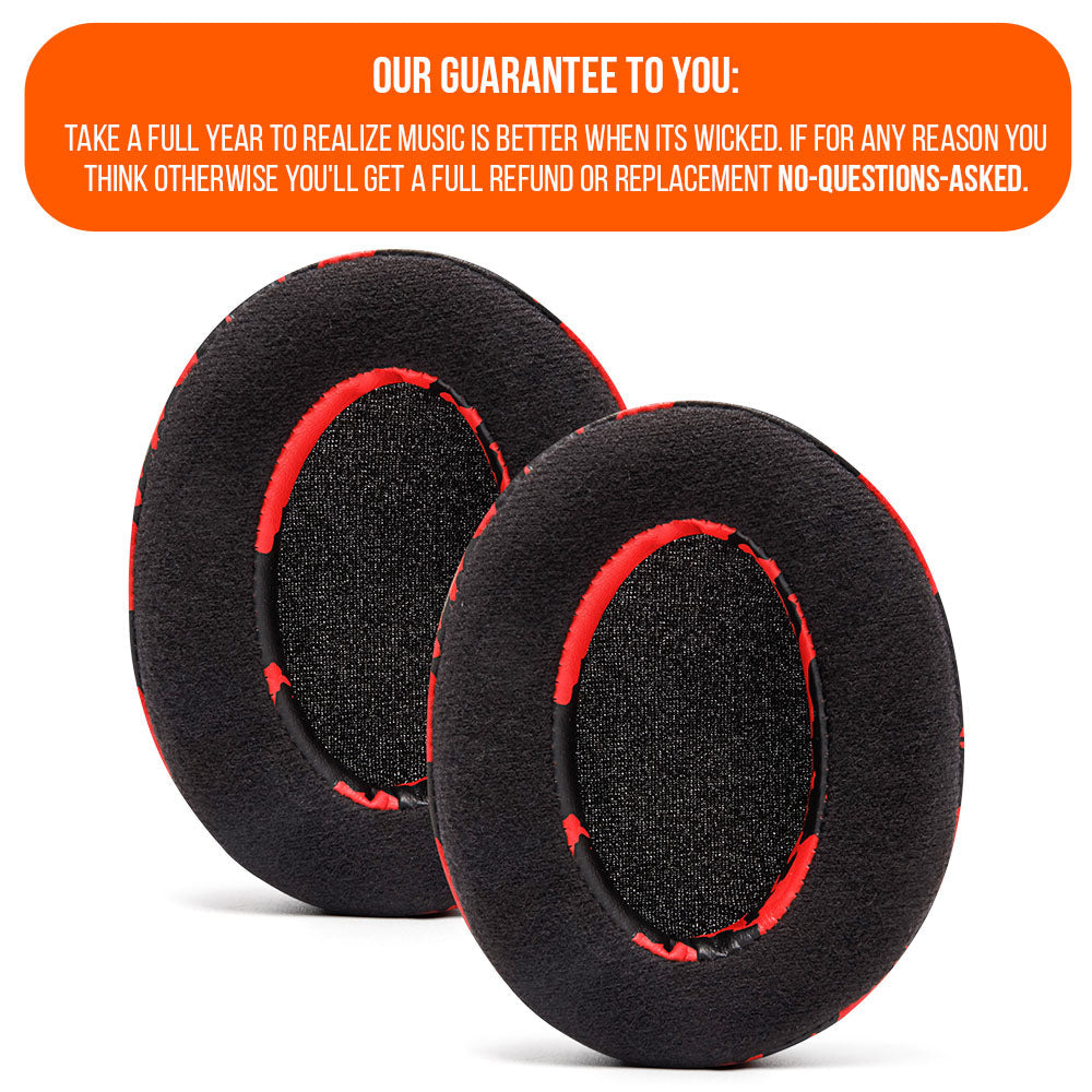 Apos Audio Wicked Cushions Ear Pads ATH M50X Earpads - Velour Hybrid