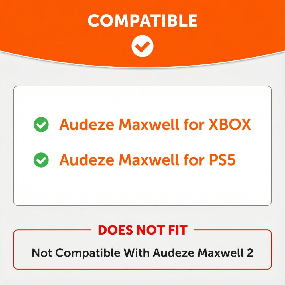 Apos Audio Wicked Cushions Ear Pads Audeze Maxwell Xbox & PS5 Earpads - WC StealthZ Maxwell