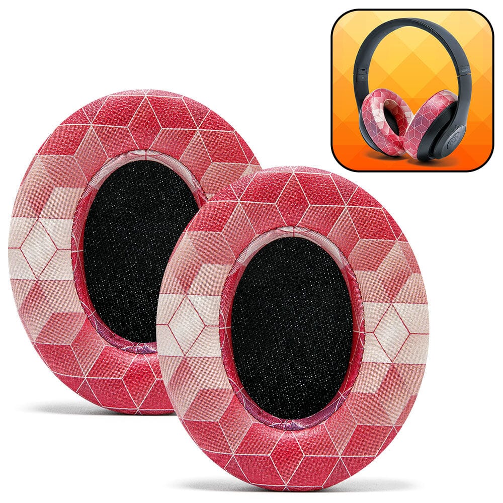 Apos Audio Wicked Cushions Ear Pads Beats Studio Earpads Hex Red