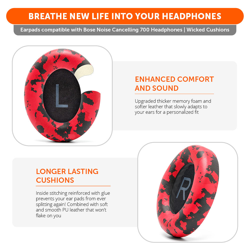 Apos Audio Wicked Cushions Ear Pads Bose NC 700 Replacement Earpads