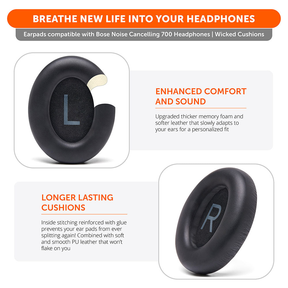 Apos Audio Wicked Cushions Ear Pads Bose NC 700 Replacement Earpads