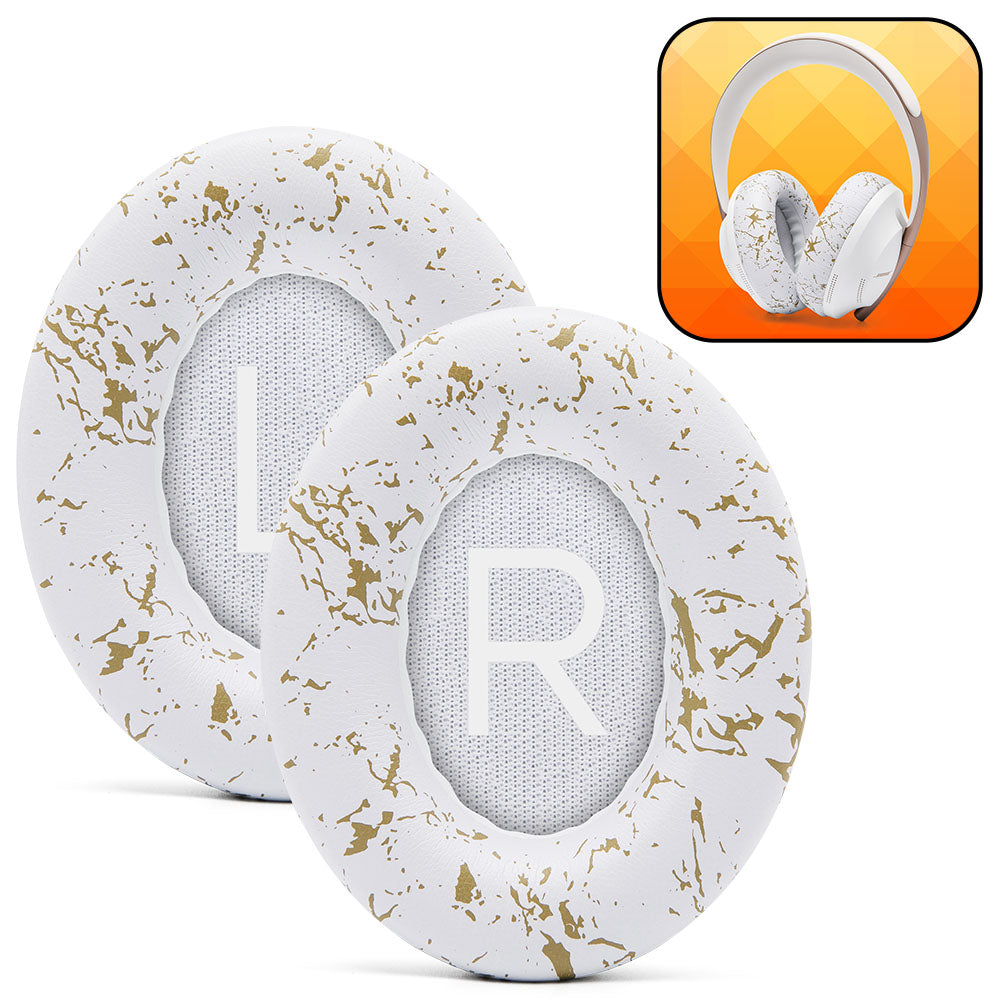 Apos Audio Wicked Cushions Ear Pads Bose NC 700 Replacement Earpads Gold Marble