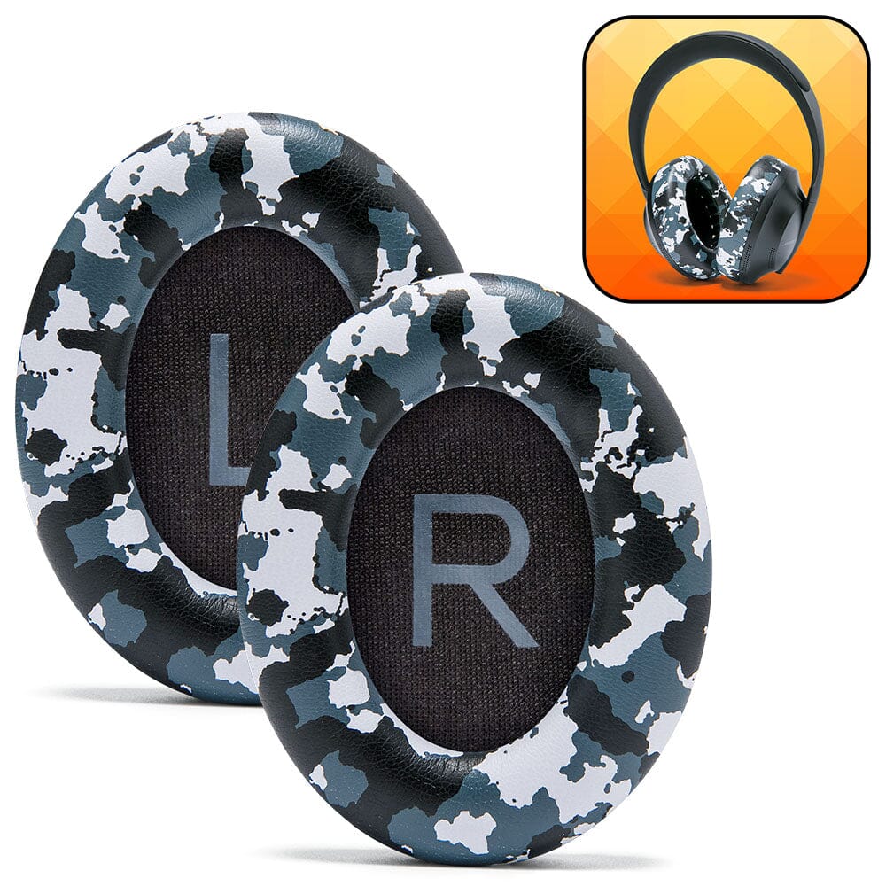 Apos Audio Wicked Cushions Ear Pads Bose NC 700 Replacement Earpads Snow Camo