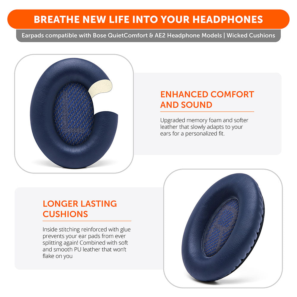 Apos Audio Wicked Cushions Ear Pads Bose QC35 Replacement Ear Pads