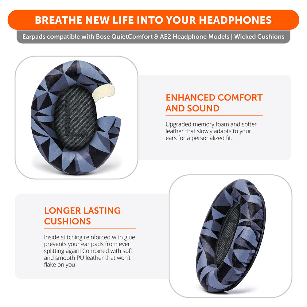 Apos Audio Wicked Cushions Ear Pads Bose QC35 Replacement Ear Pads
