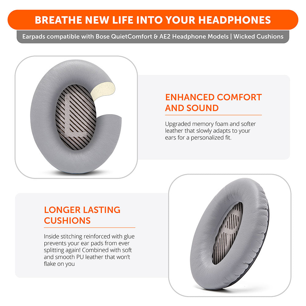 Apos Audio Wicked Cushions Ear Pads Bose QC35 Replacement Ear Pads