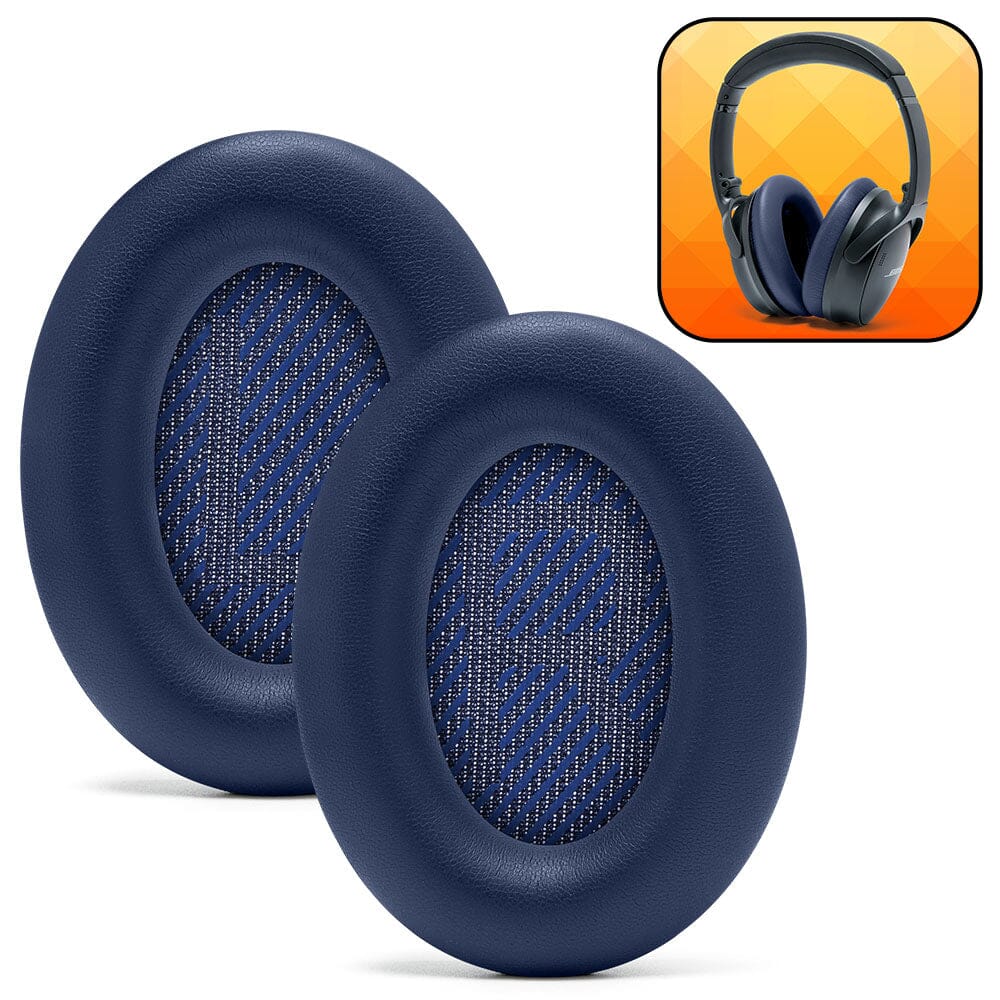 Apos Audio Wicked Cushions Ear Pads Bose QC45 Replacement Ear Pads Midnight Blue