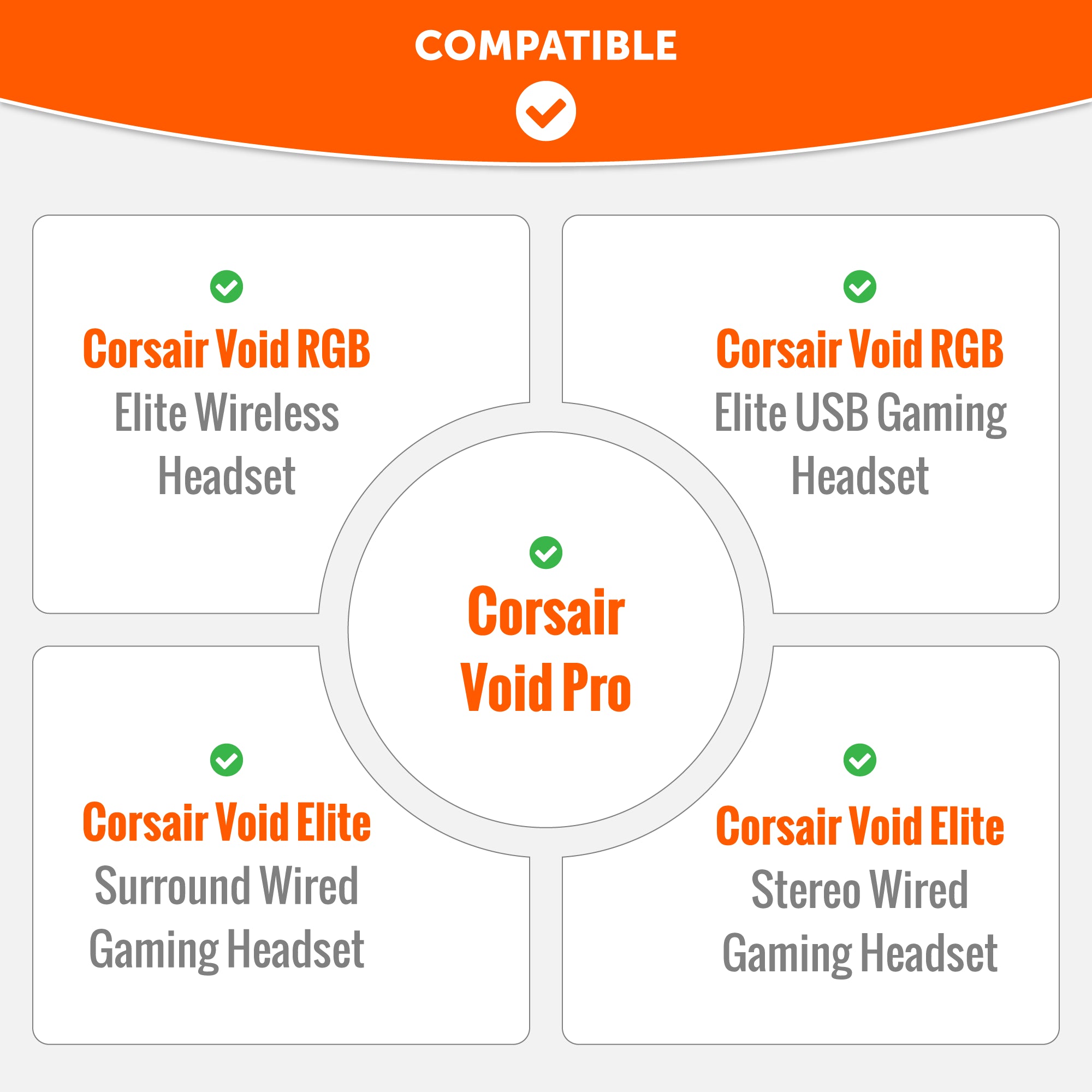 Apos Audio Wicked Cushions Ear Pads Corsair Void Pro Replacement Earpads