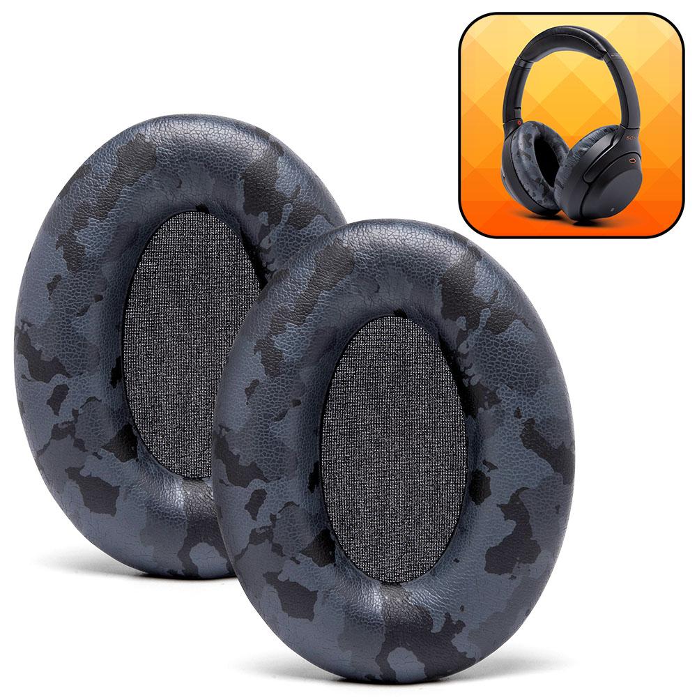 Apos Audio Wicked Cushions Ear Pads Ear Pads For Sony WH1000XM3 Over-Ear Headphones Black Camo