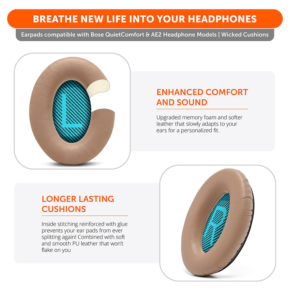 Apos Audio Wicked Cushions Ear Pads Replacement Ear Pads For Bose QC25
