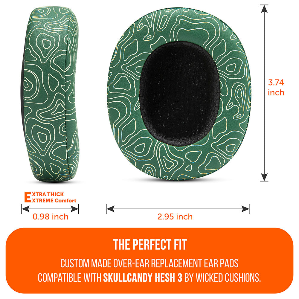Apos Audio Wicked Cushions Ear Pads Skullcandy Hesh 3, Evo, and Crusher Replacement Earpads