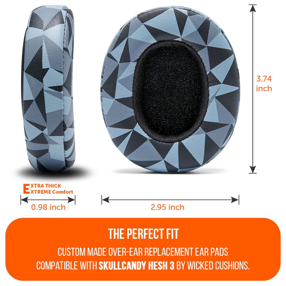 Apos Audio Wicked Cushions Ear Pads Skullcandy Hesh 3, Evo, and Crusher Replacement Earpads