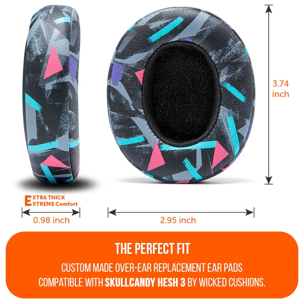 Apos Audio Wicked Cushions Ear Pads Skullcandy Hesh 3, Evo, and Crusher Replacement Earpads