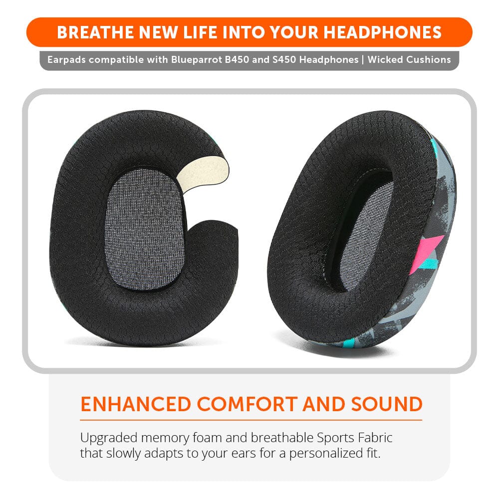 Apos Audio Wicked Cushions Ear Pads Upgraded BlueParrot B450 Earpads - WC PadZ B450