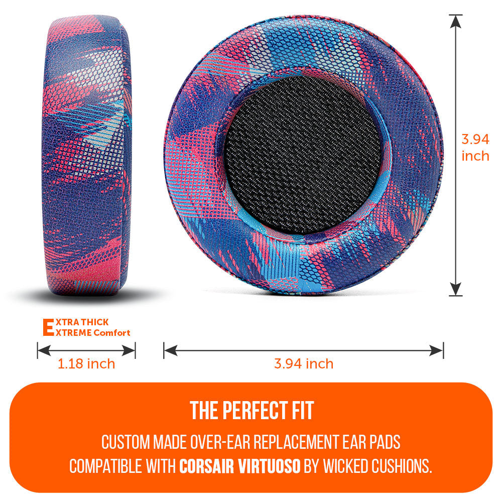 Apos Audio Wicked Cushions Ear Pads Upgraded Corsair Virtuoso Ear pads
