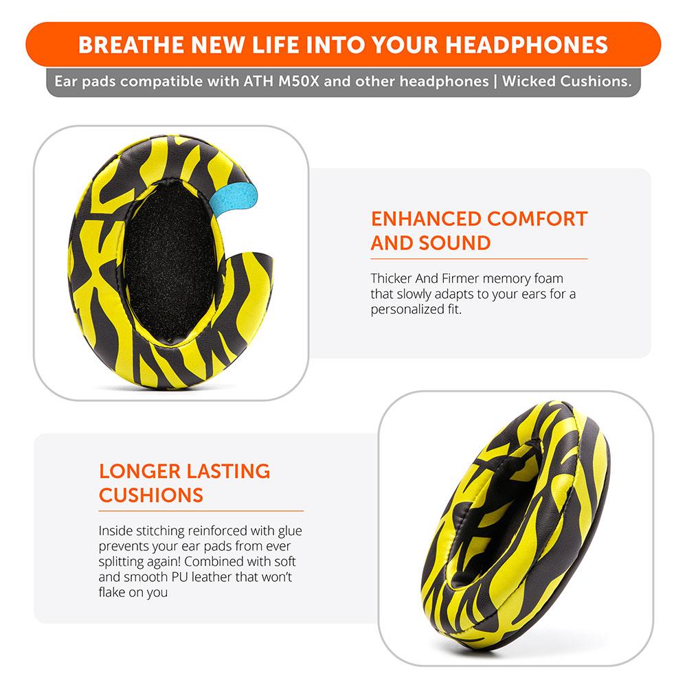Apos Audio Wicked Cushions Ear Pads Upgraded Gaming Earpads