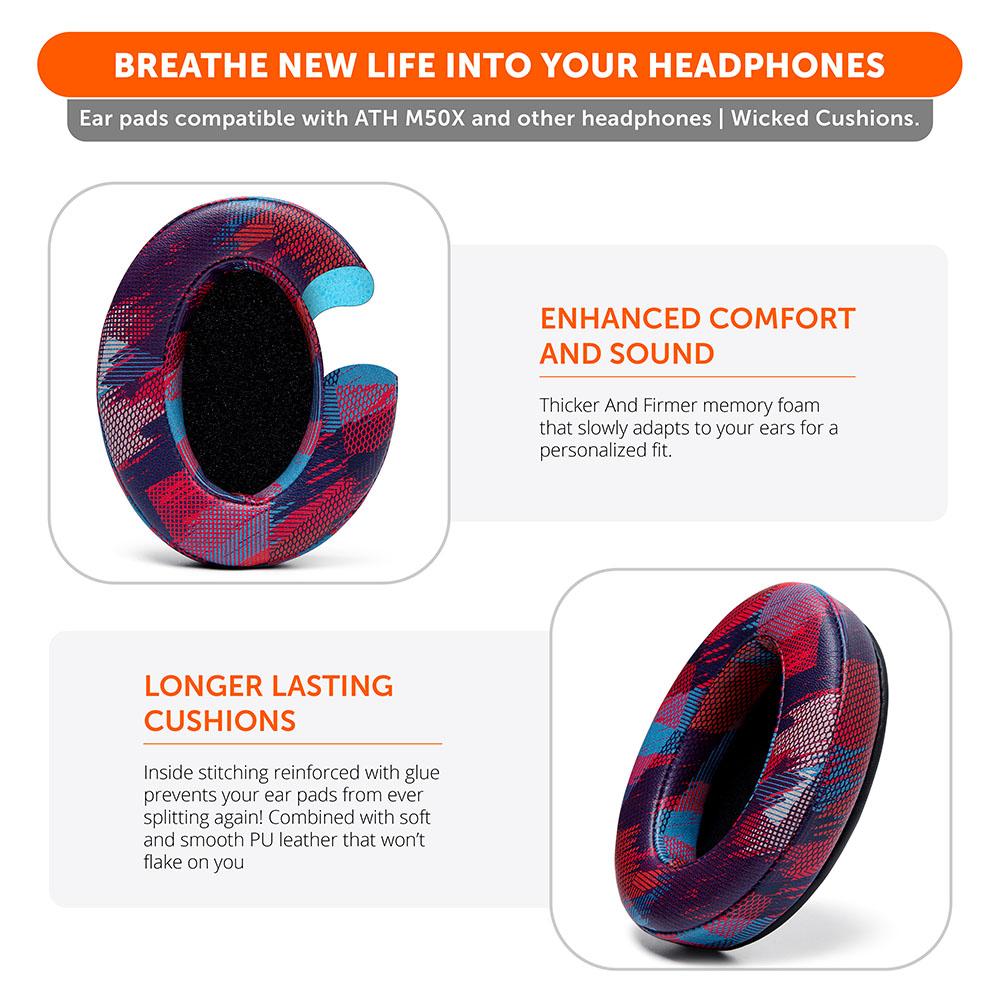 Apos Audio Wicked Cushions Ear Pads Upgraded Gaming Earpads