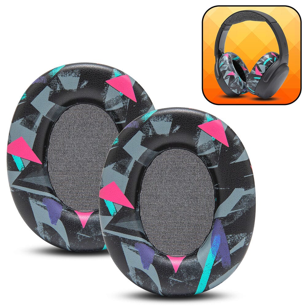 Apos Audio Wicked Cushions Ear Pads Upgraded Skullcandy Crusher ANC 2 Earpads - WC PadZ Crusher ANC 2 90s Black
