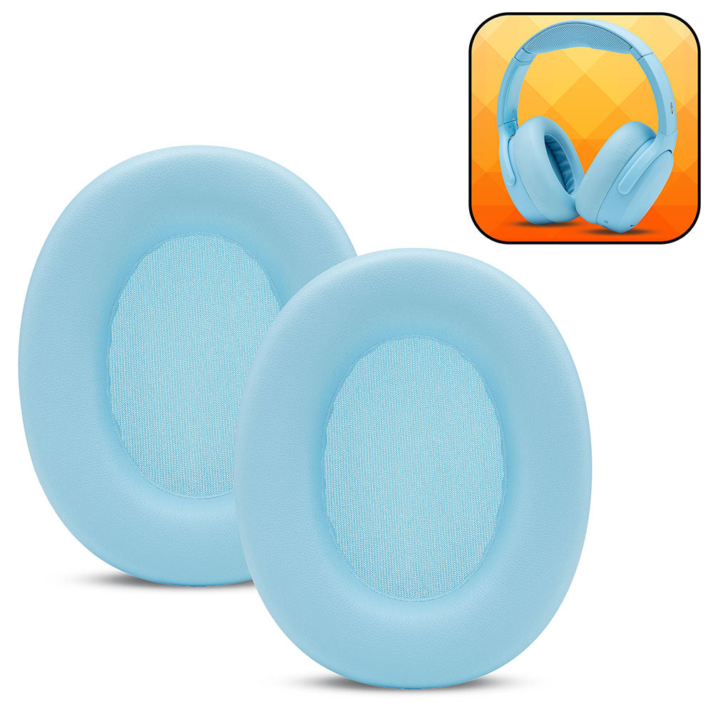 Apos Audio Wicked Cushions Ear Pads Upgraded Skullcandy Crusher ANC 2 Earpads - WC PadZ Crusher ANC 2 Preppy Blue