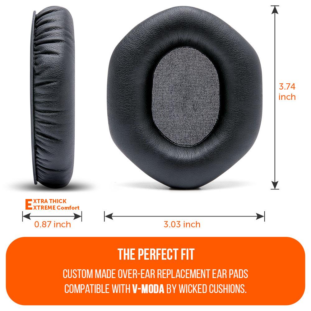 Apos Audio Wicked Cushions Ear Pads XL Earpads For V-MODA Black