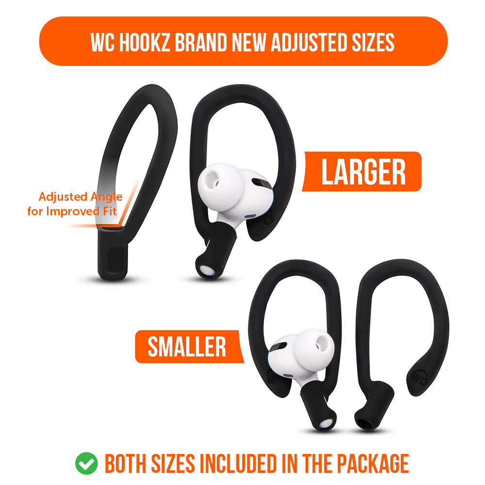 Apos Audio Wicked Cushions Earbuds Earhooks WC HookZ - Over Ear Hooks for Airpods Pro 1, 2 & Airpods 1, 2, 3