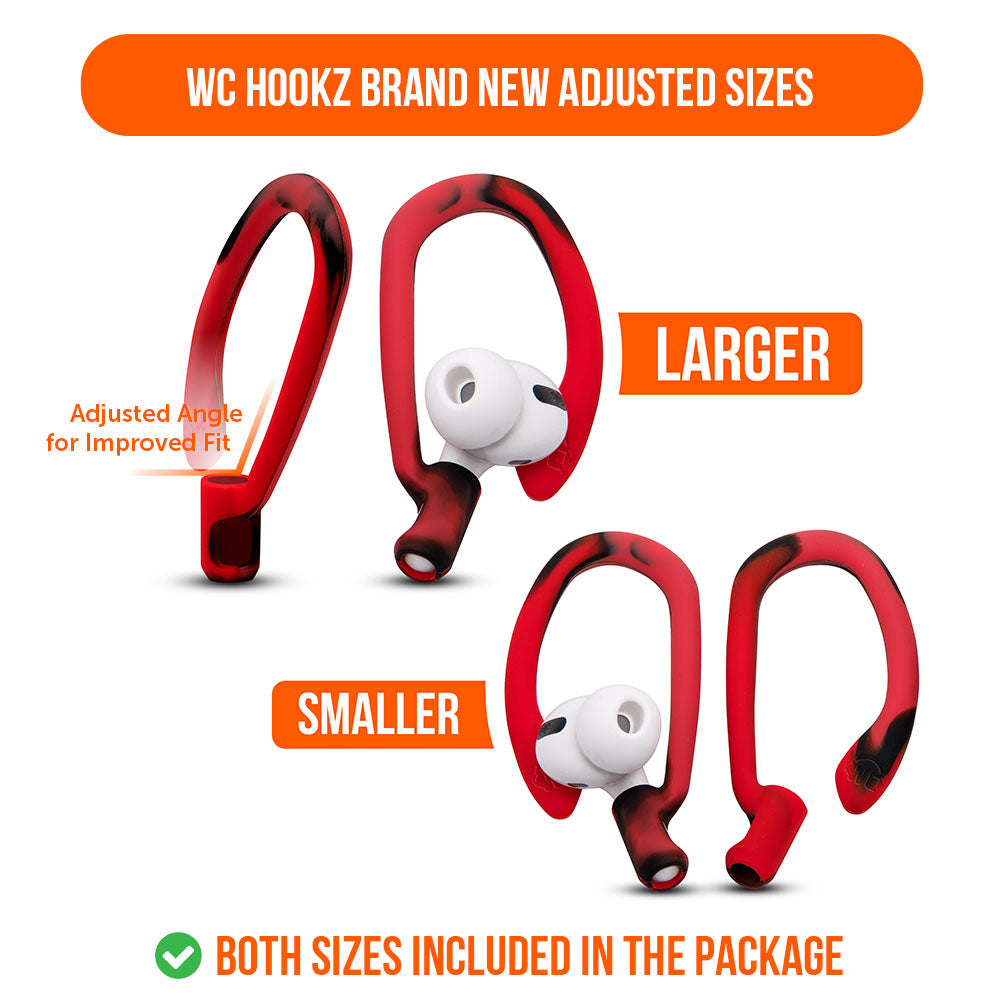 Apos Audio Wicked Cushions Earbuds Earhooks WC HookZ - Over Ear Hooks for Airpods Pro 1, 2 & Airpods 1, 2, 3
