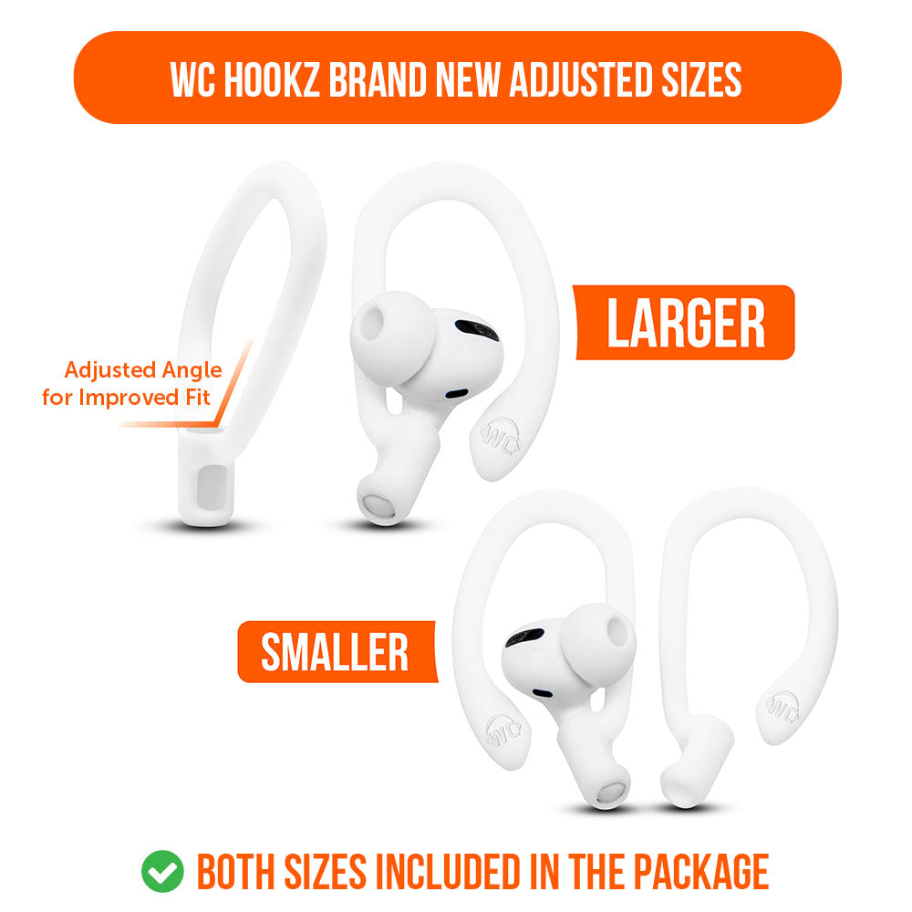 Apos Audio Wicked Cushions Earbuds Earhooks WC HookZ - Over Ear Hooks for Airpods Pro 1, 2 & Airpods 1, 2, 3