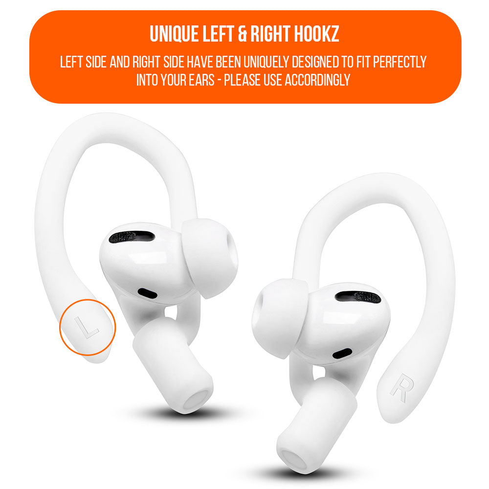 Apos Audio Wicked Cushions Earbuds Earhooks WC HookZ - Over Ear Hooks for Airpods Pro 1, 2 & Airpods 1, 2, 3