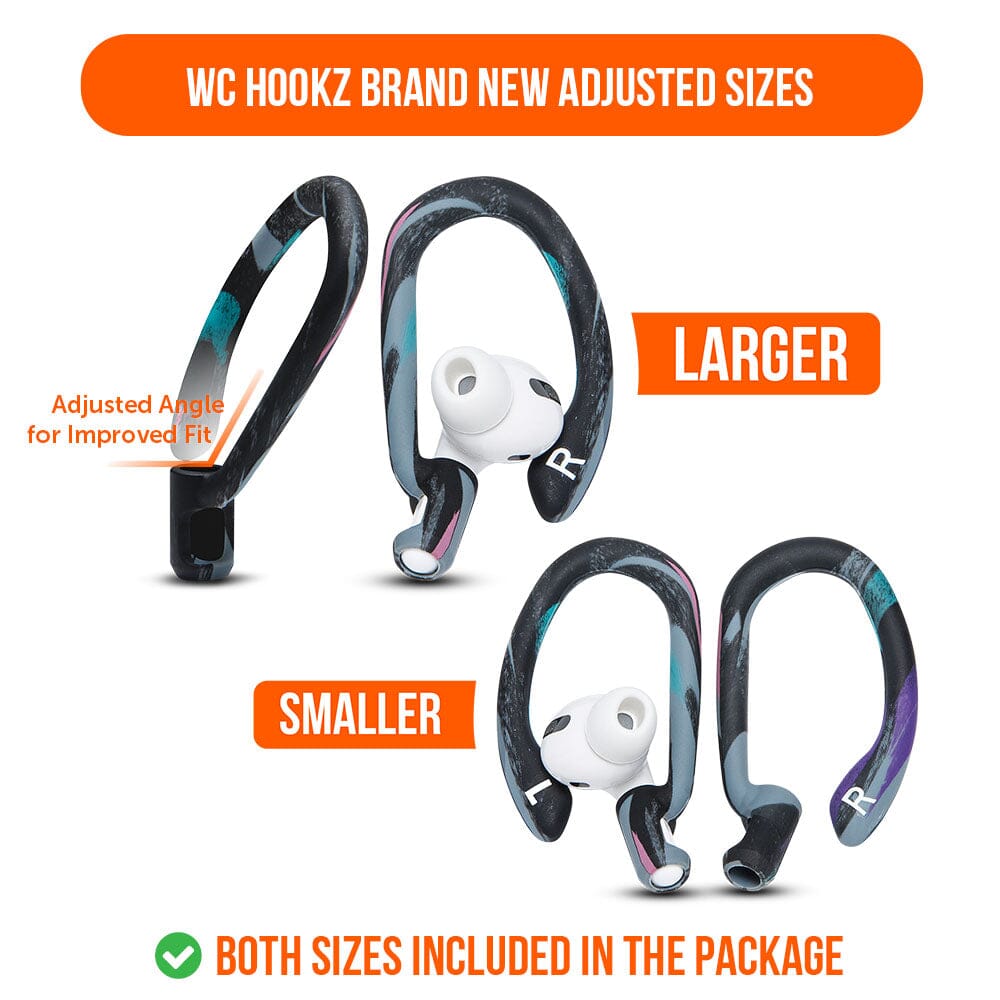 Apos Audio Wicked Cushions Earbuds Earhooks WC HookZ - Over Ear Hooks for Airpods Pro 1, 2 & Airpods 1, 2, 3