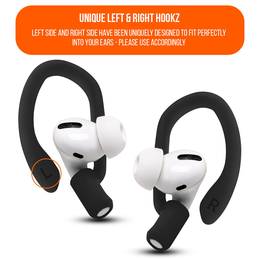 Apos Audio Wicked Cushions Earbuds Earhooks WC HookZ - Over Ear Hooks for Airpods Pro 1, 2 & Airpods 1, 2, 3