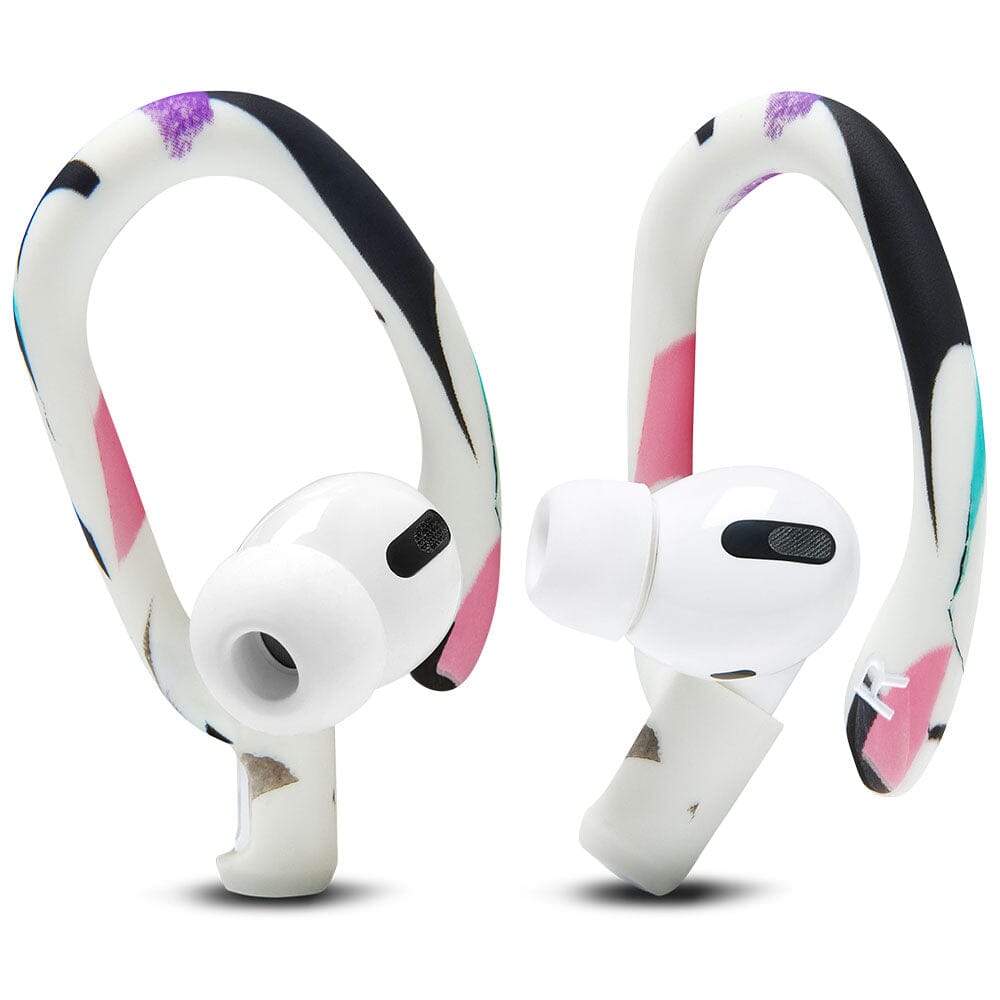 Apos Audio Wicked Cushions Earbuds Earhooks WC HookZ - Over Ear Hooks for Airpods Pro 1, 2 & Airpods 1, 2, 3 90s White