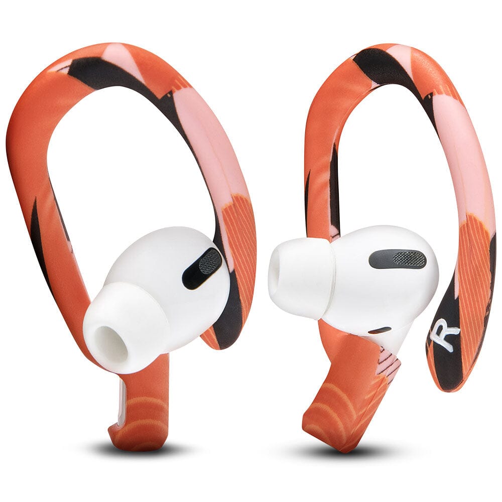 Apos Audio Wicked Cushions Earbuds Earhooks WC HookZ - Over Ear Hooks for Airpods Pro 1, 2 & Airpods 1, 2, 3 Orange Prism