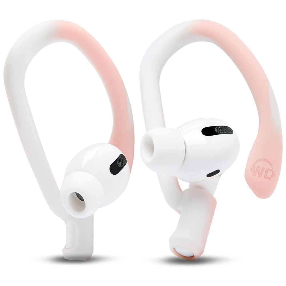 Apos Audio Wicked Cushions Earbuds Earhooks WC HookZ - Over Ear Hooks for Airpods Pro 1, 2 & Airpods 1, 2, 3 Pink Marble